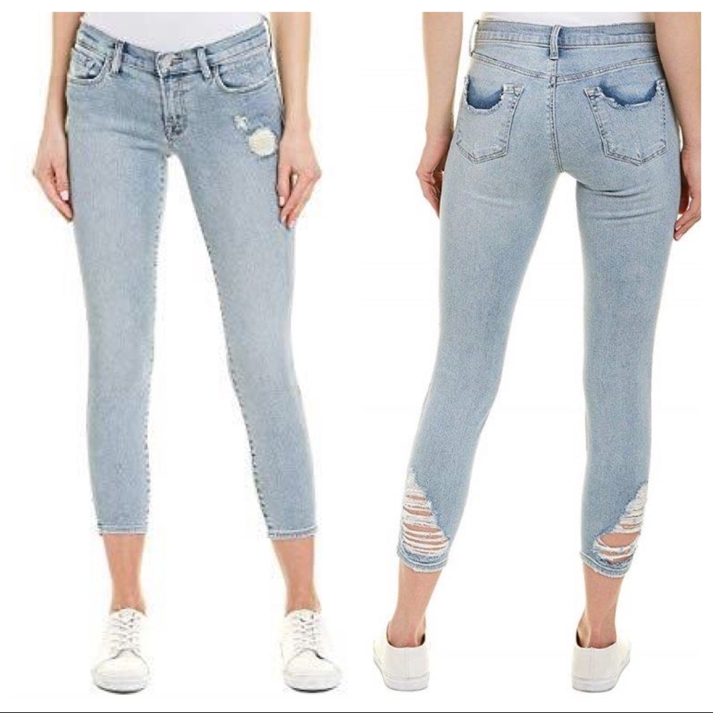 J BRAND 9326 Amateur Skinny Crop Distress Jeans